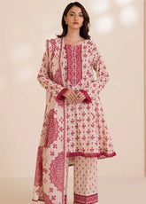 Zellbury Printed Cotton 3 Piece Unstitched Suit WUC25X30039